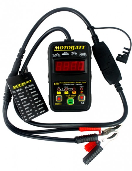 MotoBatt Mini Electronic Battery And System Tester
